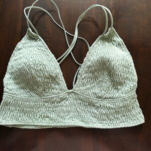 Textured Green Bralette